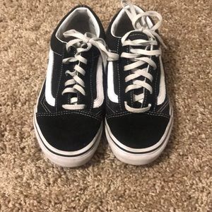 Old Skool Vans, Black, Womens’ 5, Kids’ 3